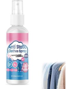 Fabric Softener Anti Static Spray Jakehoe Anti Static Clothes Spray 100ML Quickly Eliminate Static Electricity Soften Clothes Penetrate Fiber Prevent Static Shock Long Lasting Deodorization For Winter Clothing