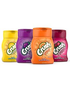 Crush Variety Pack Liquid Water Enhancer New Better Taste 4 Bottles Makes 96 Flavored Water Drinks 162 Fl Oz Pack of 1