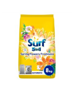 Surf Fabric Solution Wash Washing Powder, Spring Flowers Freshness, 8 KG