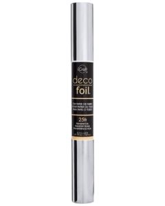 iCraft Deco Foil Value Roll 125 inches x 25 feet Silver