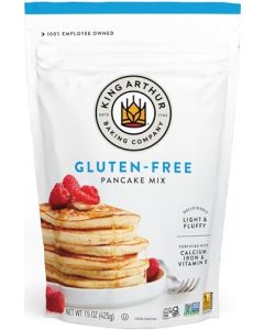 King Arthur Gluten Free Classic Pancake Mix Fluffy Delicious Breakfast Delight NonGMO Kosher Certified 15 oz Pack of 6 Makes Perfect Pancakes and Waffles with 21g Whole Grains per Serving