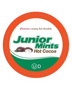 Junior Mints Hot Chocolate Pods Mint Chocolate Flavor Compatible with Keurig KCup Brewers 40 Count Chocolatey Peppermint Cocoa