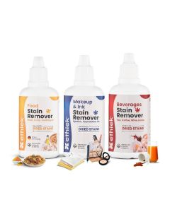 Ethiek Stain Removal Specialist Kit for Clothes / Removes Food, Ink & Makeup Stains / Set of 3 x 50ml