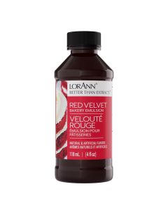 LorAnn Oils Red Velvet Bakery Emulsion True Essence Ideal for Boosting Fruit Tones in Cakes Cookies Desserts GlutenFree KetoFriendly Extract Substitute Essential for Your Kitchen 4 Oz