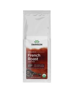 Swanson French Roast Whole Bean Organic Coffee Dark 16 Ounce 1 lb 454 g Pkg