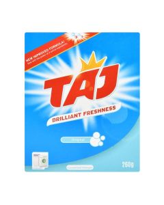 TAJ Detergent Powder 260G – 2IN1 BLUE Laundry Washing Powder Deep Clean Stain Remover Fresh Clothes
