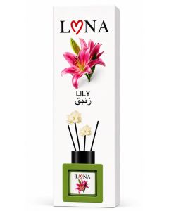Lona Lily Room and Office Air Freshener, 50ml, with a set of reeds and scented roses