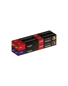 Nespresso Aluminium Capsules (Purple) - Palermo & Decaf, Pack of 4 (40 Capsules)