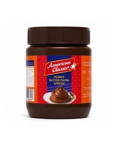 American Classic Peanut Butter Cocoa Spread 340g, Creamy Chocolate Peanut Butter for Toast, Sandwiches, Pancakes, Waffles, Smoothies, Snacks & Desserts