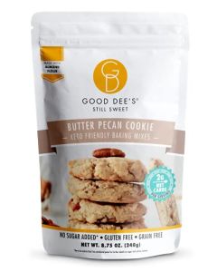 Good Dees Butter Pecan Cookie Mix I Keto Baking Mix I Sugar Free Diary Free Gluten Free Soy Free Low Carb Cookie Mix I Diabetic and Atkins Friendly 2g Net Carbs