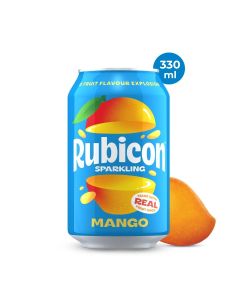 Sparkling Mango Drink - 330ml / Fizzy Soft Drink / Made with Real Fruit Juice / Reduced Sugar / Vegan & Vegetarian Friendly / Made in UK / Handpicked Alphonso Mangoes / Made in UK