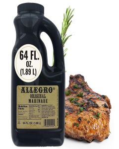 ALLEGRO - The Marinate Everything Marinades / Perfect Marinades for Meat & Veggies / Marinade for Grilling, Roasting & Cooking / Kosher & Gluten Free / 64 Oz (Pack of 1) - Original