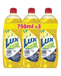 Lux Lemon Dishwash Liquid - 750ml x 3 Pack