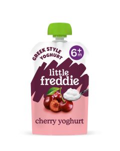 Organic Cherry Greek Style Yogurt baby food pouch +6m 100g