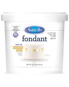Satin Ice Fondant for Cake Decorating White Buttercream 2 Pound