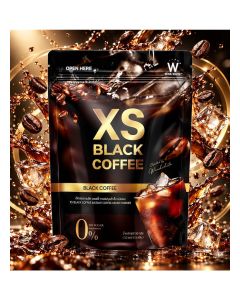 XS Black Coffee – Sugar-Free Instant Coffee / Rich Roast Aroma / 10 Single-Serve Sticks