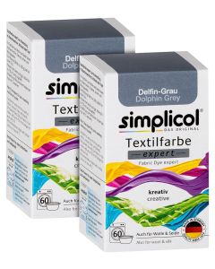 simplicol expert fabric paint for washing machine or manual colouring Tie Dye Recolour and Restore Your Fabrics and Clothes Dolphin Gray