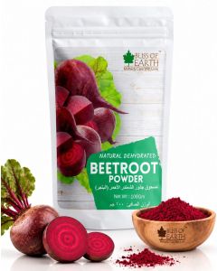 Bliss of Earth Beetroot Powder 100GM / Organic Beet Root Powder / Natural Nitric Oxide Booster / Energy, Stamina & Circulation Support / Superfood for Smoothies, Pre-Workout, Detox, Heart Health / Vegan, Non-GMO