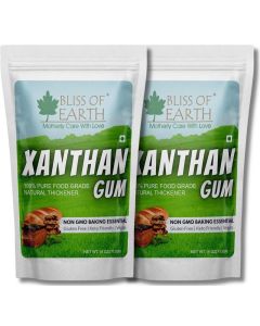 Bliss of Earth Xanthan Gum 113g ( Pack of 2) Ultra Strong Food Grade Thickener Powder / Gluten Free Baking Essential / Keto Vegan Stabilizer / Instant Sauce, Dressing, Ice Cream Texture Enhancer / High Performance Binder