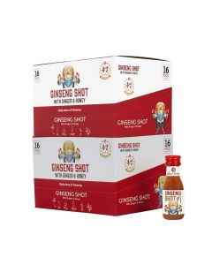 Ginseng Shot Korian Ginseng Beverage / Natural Ginseng With Ginger Honey Lemon Juice 30ml Pack of 32