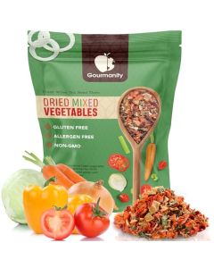 2lb Tasty Vegetable Soup Blend Dehydrated Vegetables for Ramen Toppings Stews and Emergency Food Bulk Resealable Bag All Natural and Non GMO