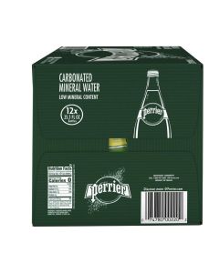 Perrier Natural Sparkling Mineral Water Regular 750 ml pack 12