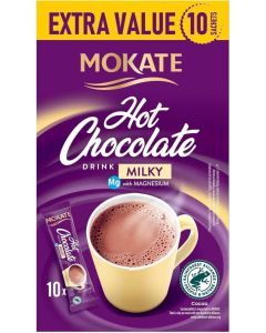Milky Instant Hot Chocolate Drink with Magnesium 10 Sachets 180g