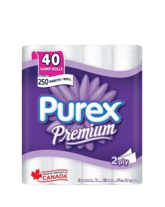 Premium - Soft & Thick Toilet Paper, Hypoallergenic, and Septic Safe 40-pack Roll