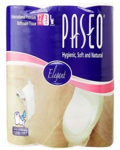 XURO, Paseo International Premium Bathroom Toilet Roll 3 Ply - 300 Pulls (12 Rolls) (2)