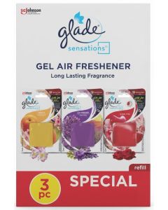 Sensations Gel Air Freshener Value Pack 3 Pcs Pack 8G X 3