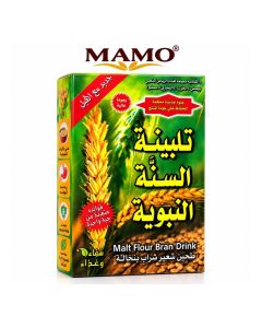MAMO Malt Flour Bran Drink Mix with Cardamom, Natural Barley, Rich in Fiber