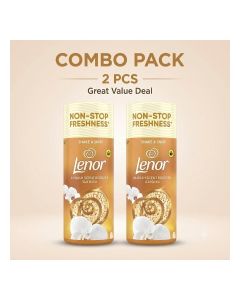 Lenor Gold Orchid In-Wash Scent Booster Beads 2PCS COMBO 2x155g – Long-Lasting Laundry Fragrance Booster for Washing Machine & Fresh Clothes