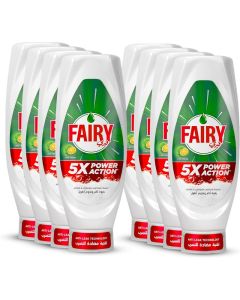 Fairy 5X Power Action Lime Dishwashing Liquid Soap, 730ml - Pack of 8