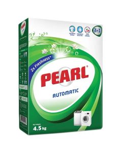 Pearl Original Automatic Laundry Detergent Powder for Front & Top Load Washing Machines, 4.5 kg Promo Pack – Tough Stain Removal, Whitening Pearls & Long-Lasting Freshness