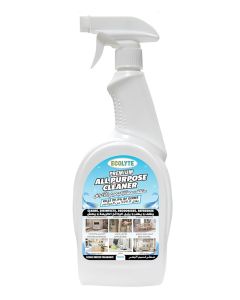 ECOLYTE+ All Purpose Cleaner, Premium for 100% Removal of Dirt, Cleans, Disinfects, Deodorizes & Refreshes, Kills 99.9% Germs, Trigger Spray Bottle – (Ocean Breeze, 750ml)