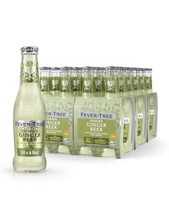FeverTree Ginger Beer Premium Mixer for Cocktails and Mocktails 68 fl oz Bottles Pack of 24 Naturally Sourced NonGMO