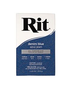 All Purpose Concentrated Rit Dye Powder Single Pack for Clothing Dcor and Crafts Denim Blue