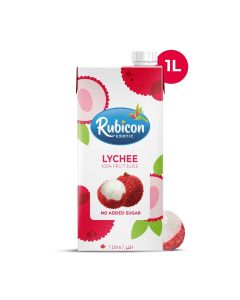 No Added Sugar Lychee Juice 1L / 100% Fruit Juice with Vitamin C / No Preservatives or Artificial Colours / Vegan & Vegetarian Friendly / Perfect for Mocktails & Cocktails / Made in Canada