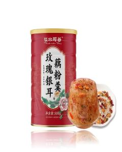 TXDYNLLK Lotus Root Powder Soup Mix, Instant Chinese Asian Cuisine, Includes Nuts Dried Fruit, Chia Seeds, Osmanthus, Black Sesame Seeds, Jujube & Sweet Snacks Box, Family Meal Drinks(17.63oz)500g