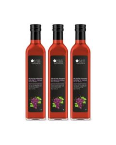 Raw Red Grapes Vinegar For Cooking, Salad Dressings and Marinating Fresh or Grilled Vegetables 500ml pack of 3
