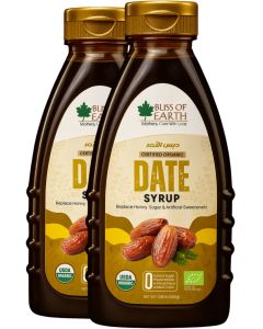 Bliss of Earth USDA Organic Date Syrup 100% Natural Sweetener, Vegan & KETO, 2X400g