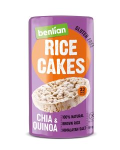 BENLIAN Brown Rice Cakes Chia & Quinoa, 100 gm