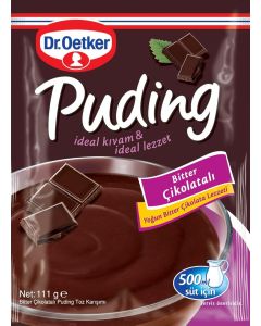 Dr. Oetker Bitter Chocolate Pudding Mix, 111g Sachets - 24 Pack