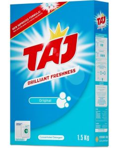 TAJ Detergent Powder 1.5KG – 2IN1 BLUE Laundry Washing Powder Deep Clean Stain Remover Fresh Clothes