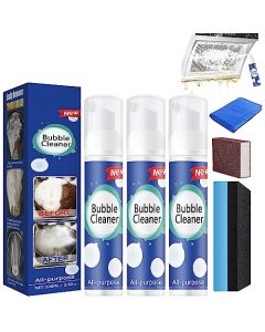 100ML3PCS Bubble Cleaner FoamFoaming Heavy Oil Stain CleanerAllPurpose Rinsefree Cleaner SprayKitchen Deep Cleaning SprayPowerful StainStubborn Grease Grime Remover Bubble Spray