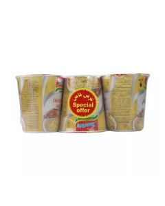 Indomie Instant Noodles With Chicken Flavour, 60g Per Cup - Pack of 3 Cups
