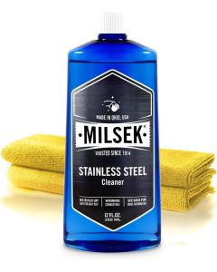 Milsek Stainless Steel Cleaner Microfiber Cloth 12Ounce