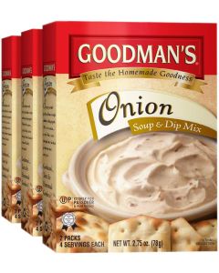 Goodmans Onion Soup Dip Mix KFP 275 Oz Pack Of 3