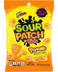 SOUR PATCH KIDS Peach Soft and Chewy Candy, 8.07 oz Bag