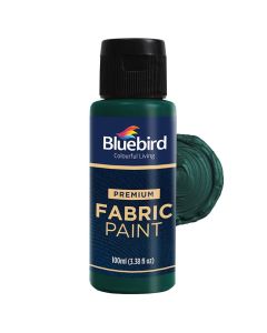 BLUEBIRD Fabric Paint Pthalo Green 34 Fl Oz Permanent Fabric Paints for Valentines Decor Clothes Furniture Upholstery